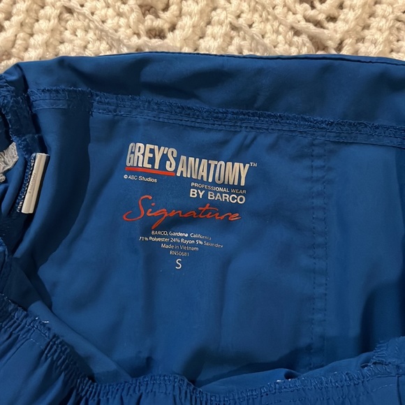 Grey’s Anatomy signature scrub pants galaxy blue size small - Picture 5 of 10